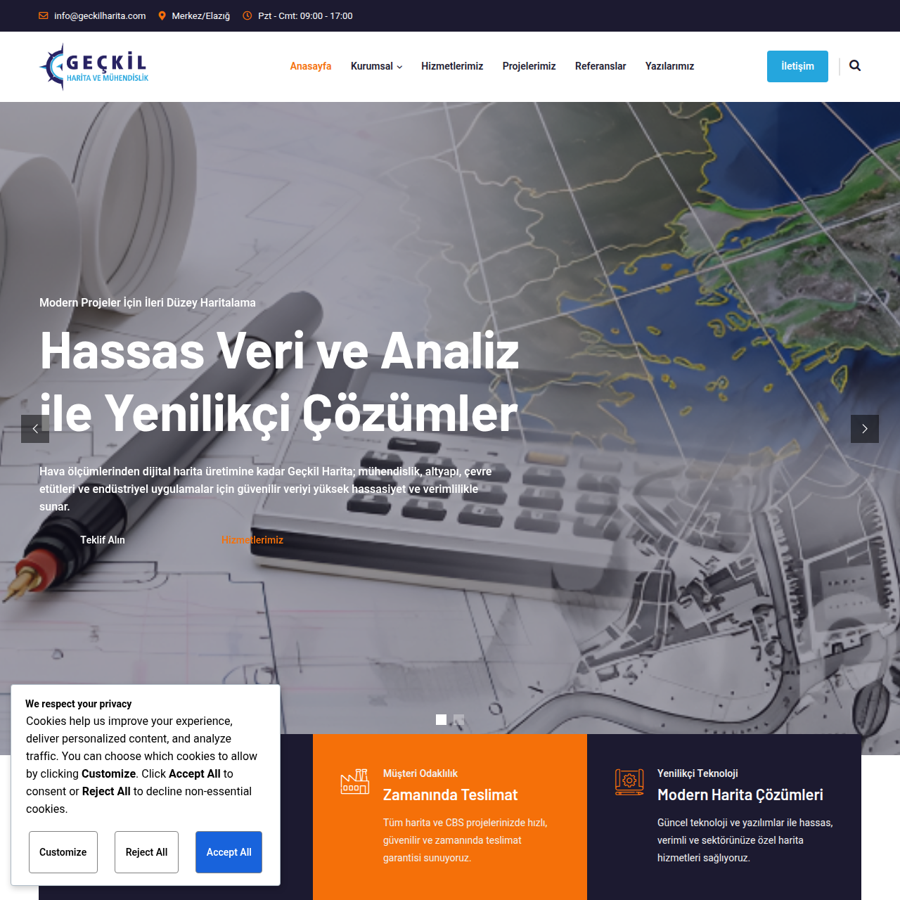geckilharita.com — Web Sitesi proje görseli