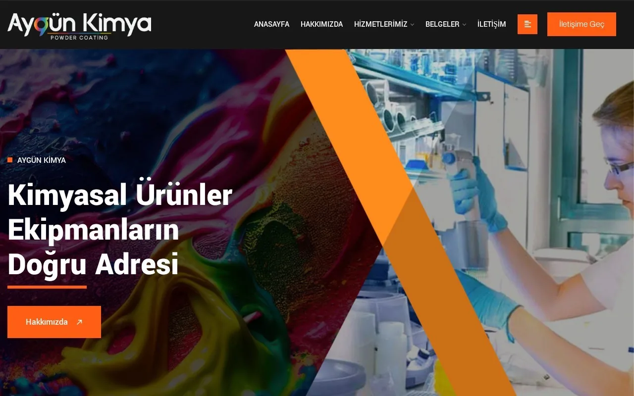 Aygün Kimya — Kurumsal Web Sitesi proje görseli