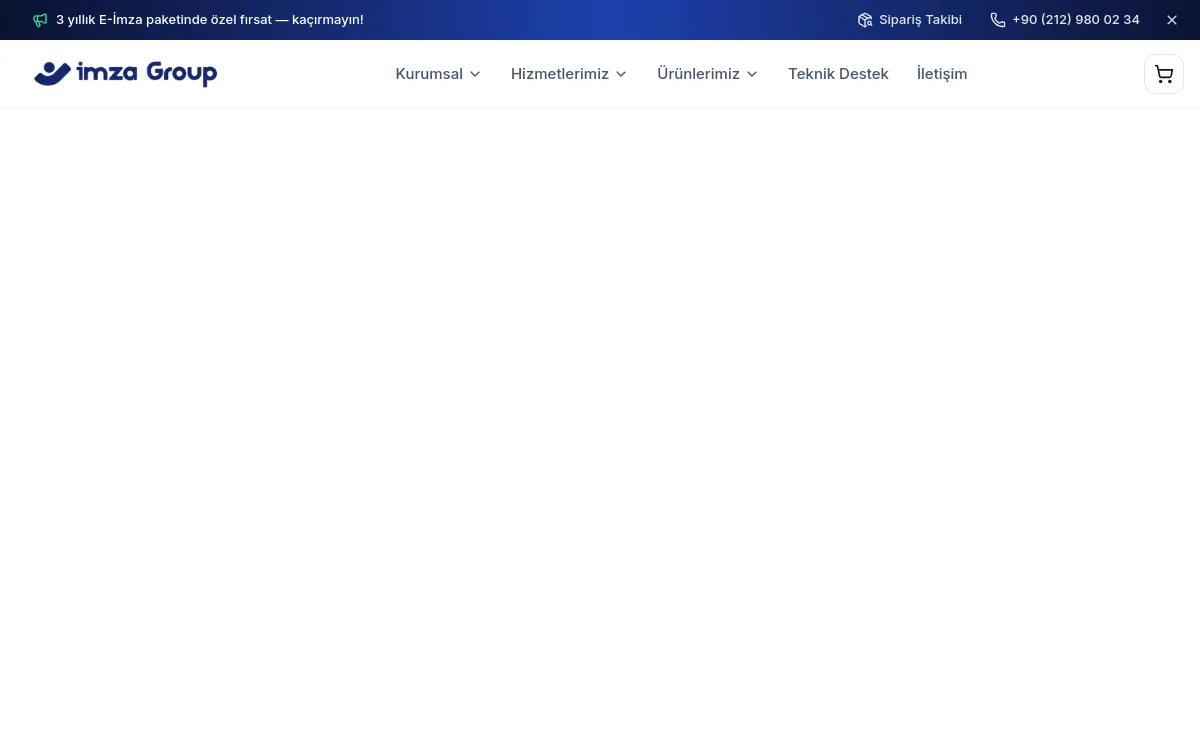 E-İmza Group — E-Ticaret Sitesi proje görseli