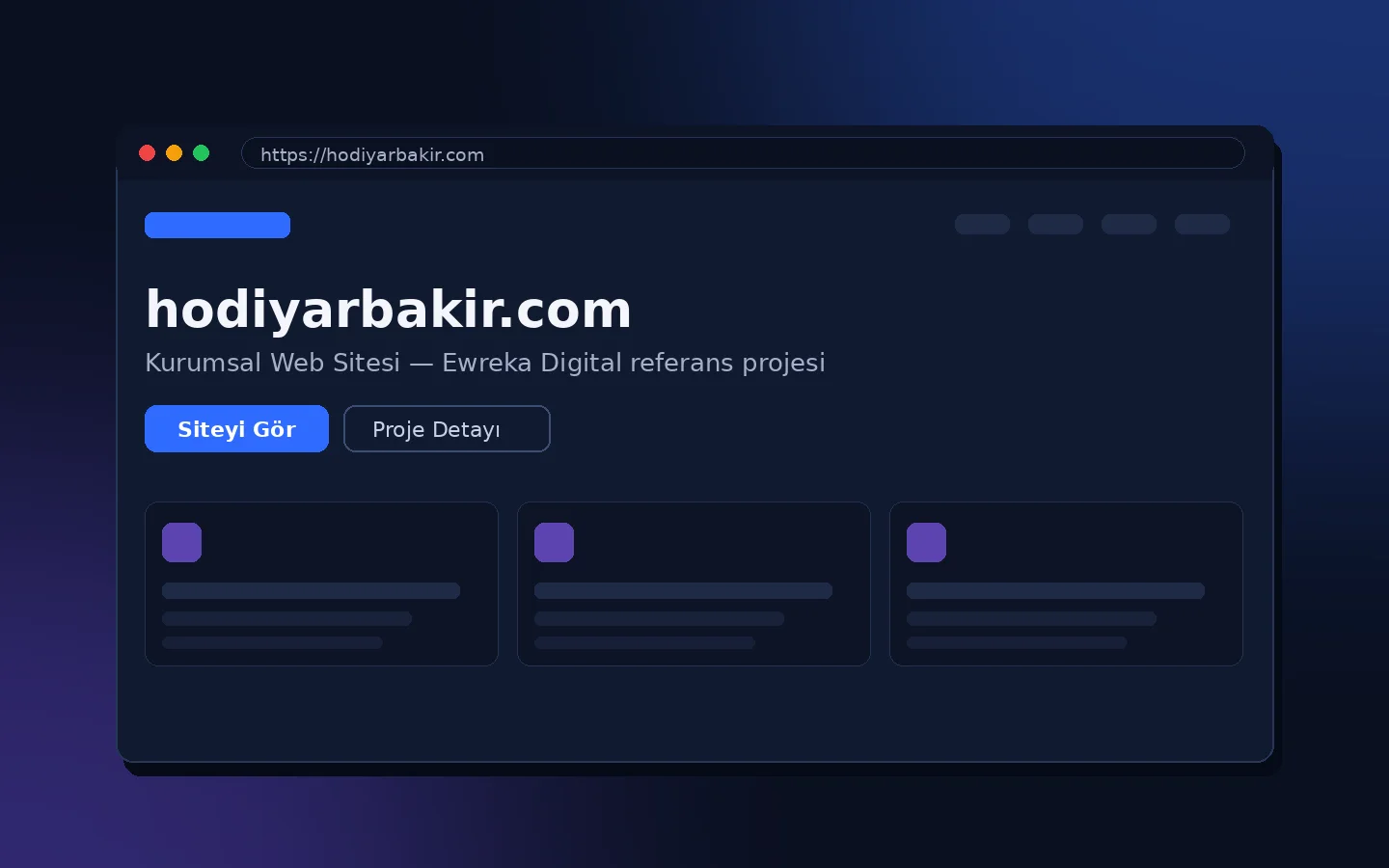 hodiyarbakir.com — Kurumsal Web Sitesi proje görseli