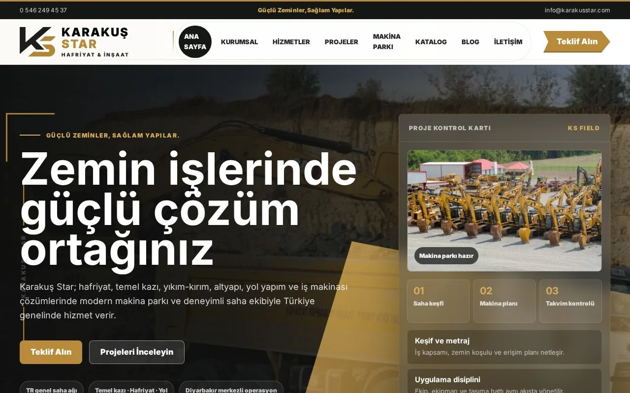 karakusstar.com — Web Sitesi proje görseli