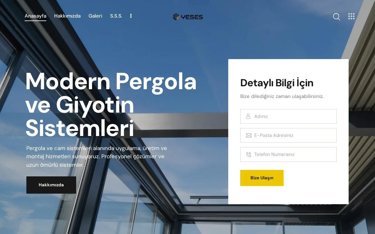 yesesgiyotin.com — Web Sitesi proje görseli