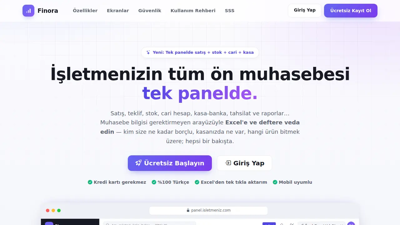 Ewreka Finora — gerçek ekran görüntüsü